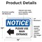 Signmission Please Use Main Entrance Left Arrow Sign, Vinyl Decal, 14in W x 10in L, 2PK OS-2PACK-NS-D-1014-L-17615 - alternate 4